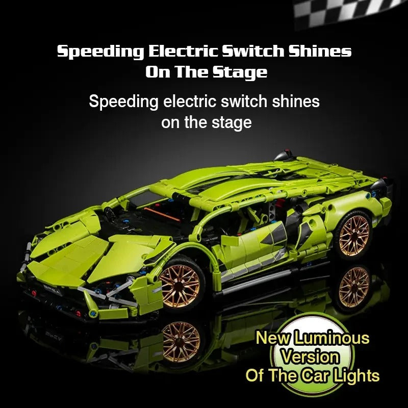 RC Racing Car - 1200 Pcs Static