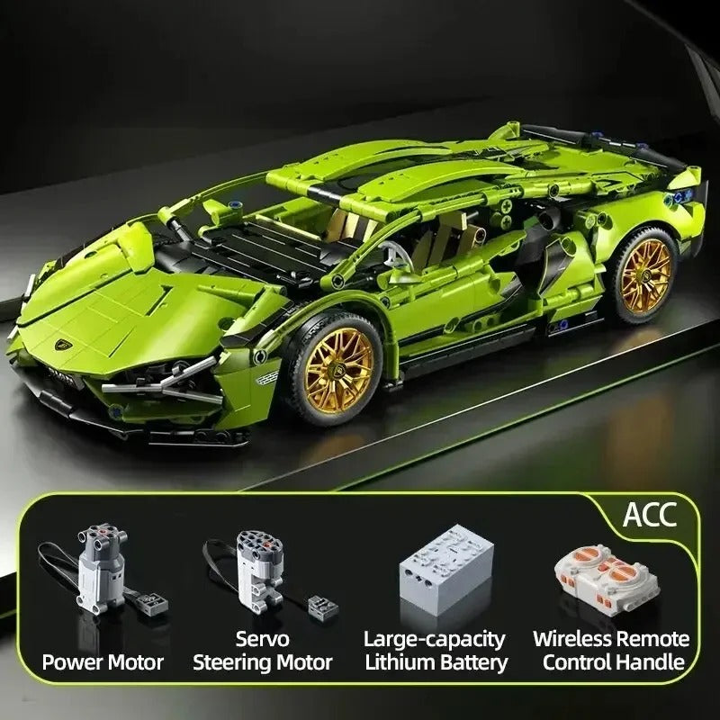 RC Racing Car - 1200 Pcs Electric