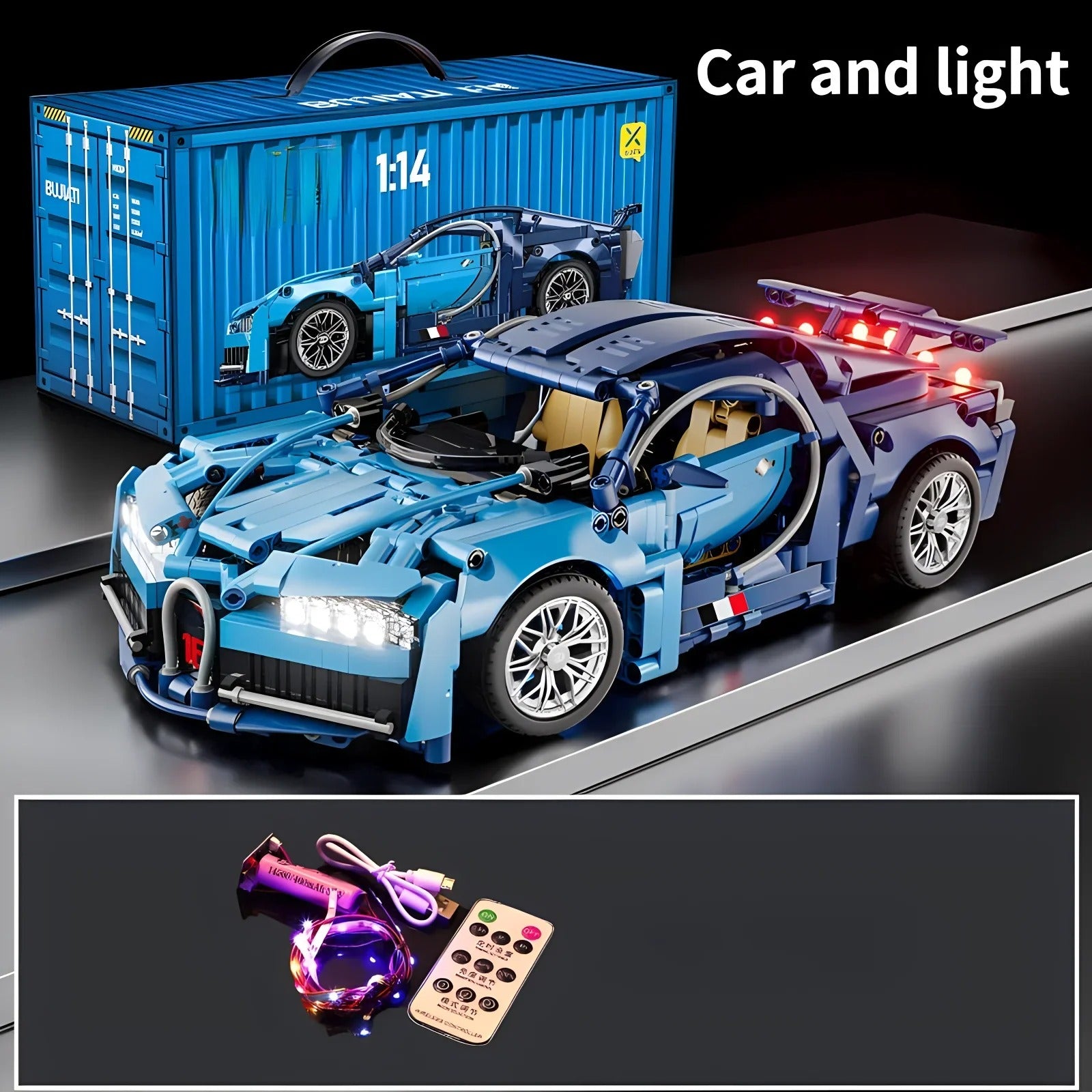 RC Roadster Building Blocks Car