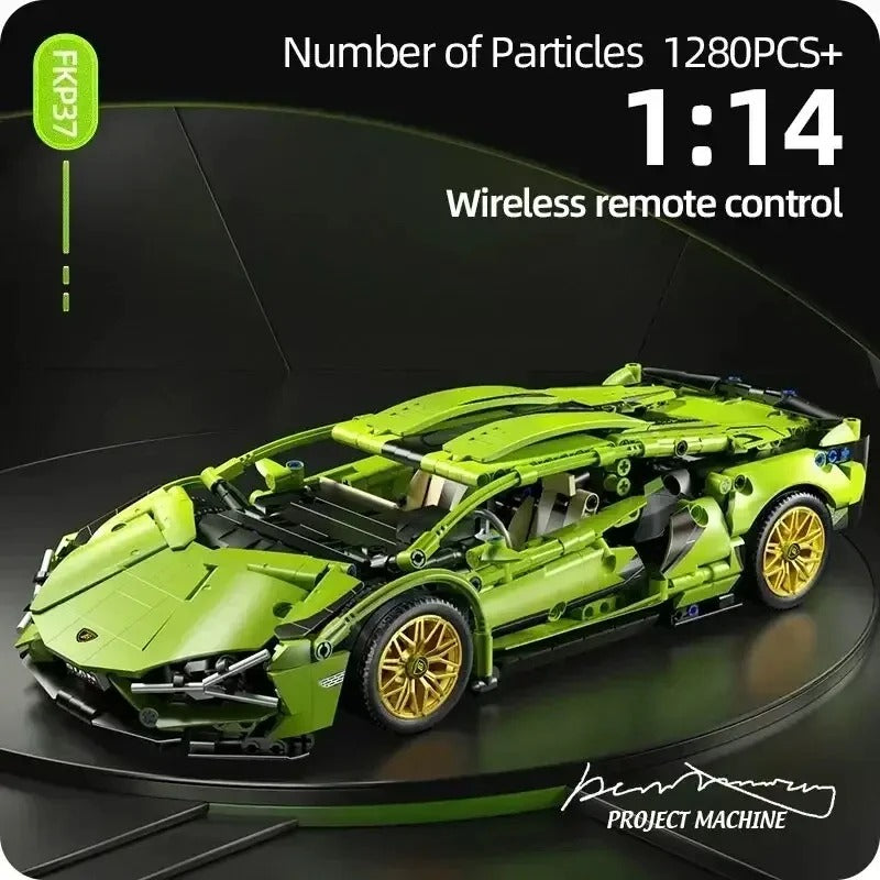 RC Racing Car - 1200 Pcs Static